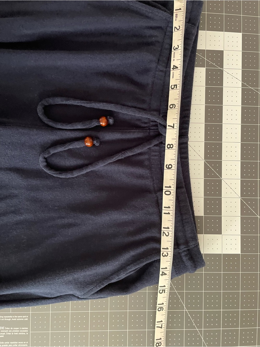 Calypso St. Barth Navy Crop Button Vest & Wide-Leg Pants Cotton Linen Lounge Set - Picture 9 of 10